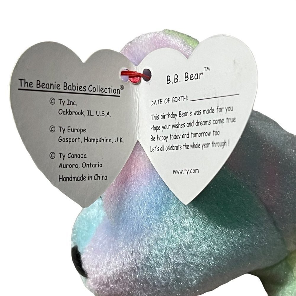 TY Beanie Baby- B.B. Bear Retired December 1999 - Picture 2 of 3